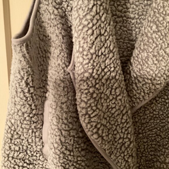 Thread and Supply Women's Sherpa Open Front Vest  Size Large Gray - Picture 6 of 9